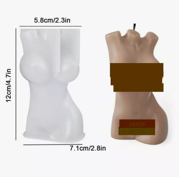 Molde Silicon Cuerpo Decoración #6* - Imagen 2