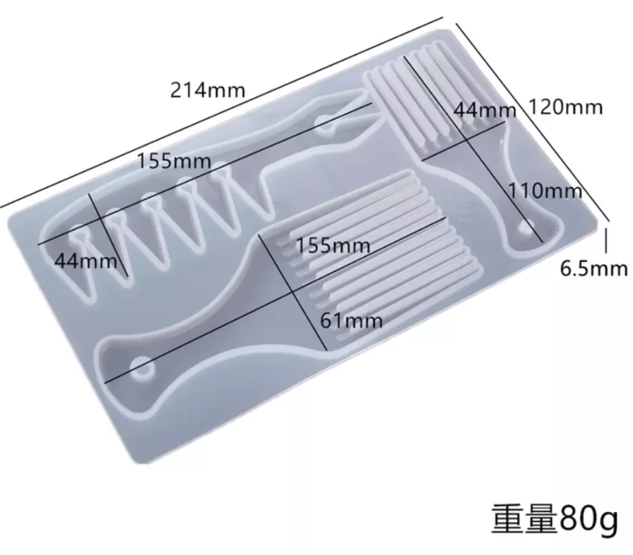 Molde De Silicon Con Diseño De Peine Tipo Africano* - Imagen 2