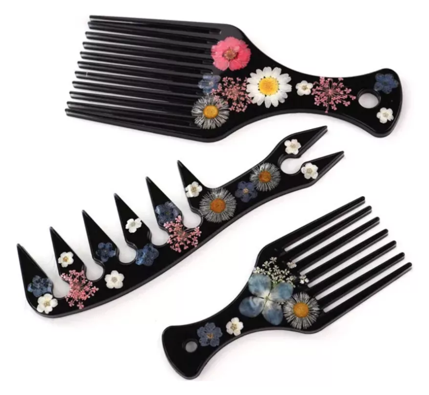 Molde De Silicon Con Diseño De Peine Tipo Africano* - Imagen 3