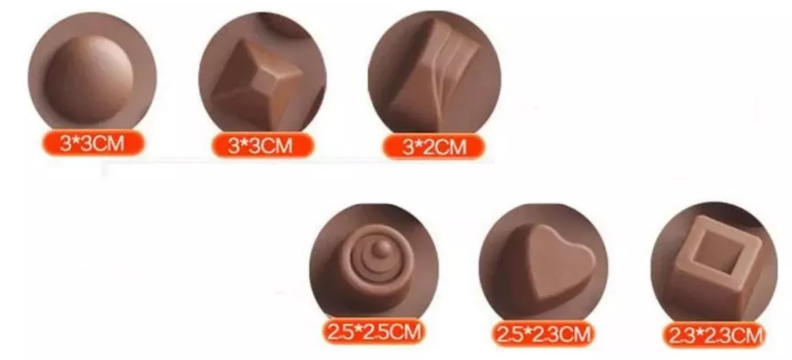 Molde De Silicon Para Hacer Chocolates Gourmet # 3* - Imagen 2