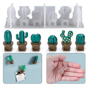 Molde De Silicon Figuras De Cactus Diferentes Estilos*