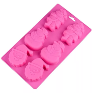 Molde Silicon Navidad Santa Claus Mono De Nieve*
