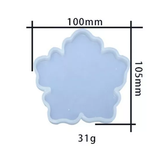 Molde Silicon Para Resina Forma De Flor Base* - Imagen 2