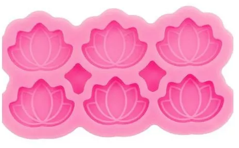 Molde De Silicon Forma Mini Flor De Loto* - Imagen 3