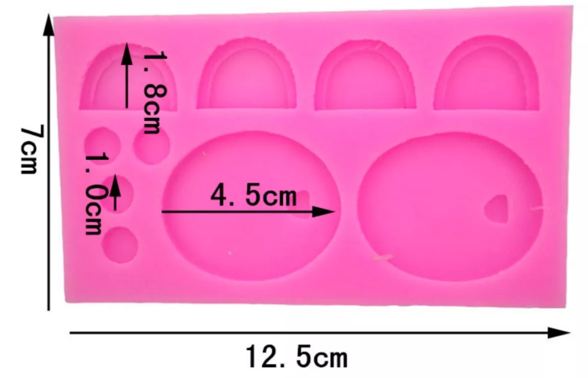 Molde Silicon Cara Osito Oso Orejas Decorar Pastel 12*7.5* - Imagen 3