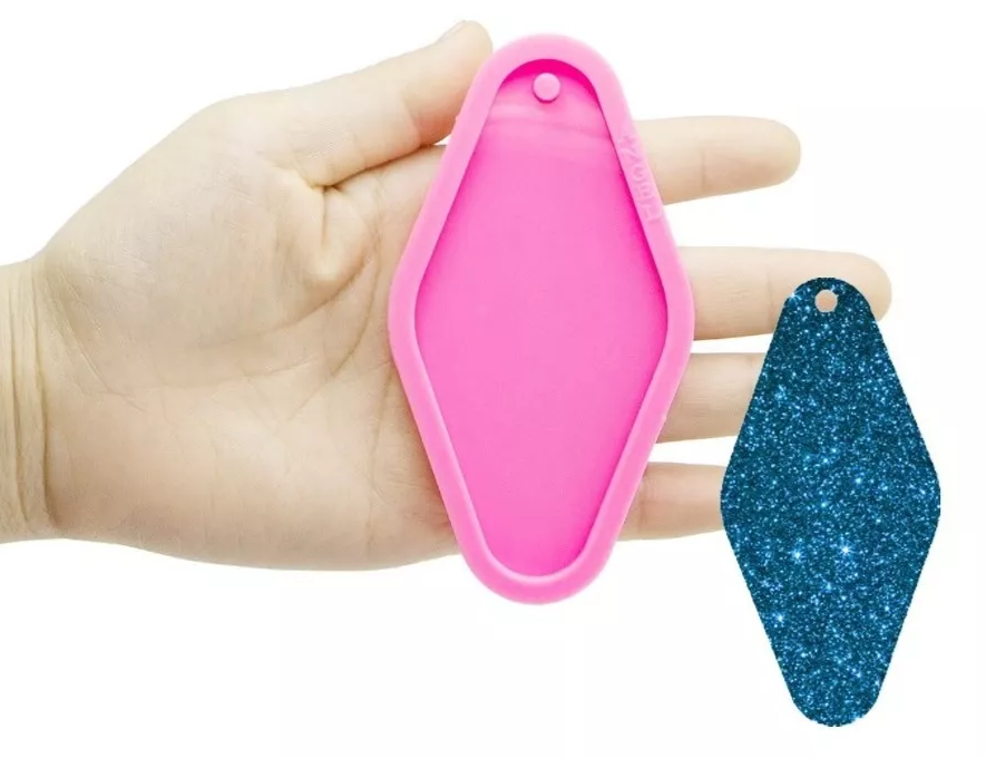 Molde Silicon Etiqueta De Puerta Colgar Llavero*