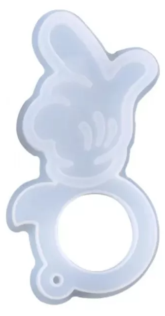 Molde Resina Guante Del Ratón Colgar*