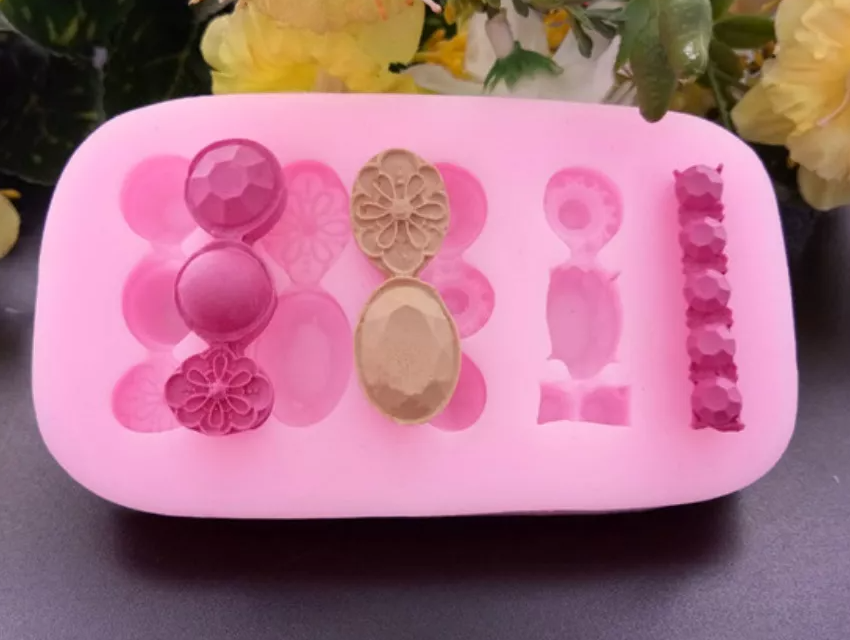 Molde Silicon Joyería Joyas Diamante Decoración Bisuteria* - Imagen 2