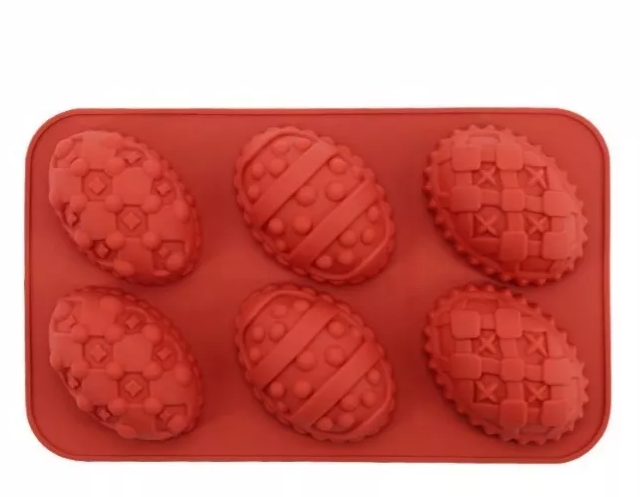 Molde Silicon De Medio Huevo Huevos Pascua Decorados Diy* - Imagen 4