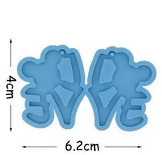 Molde De Silicon Cara Ratón Love Colgar* - Imagen 2