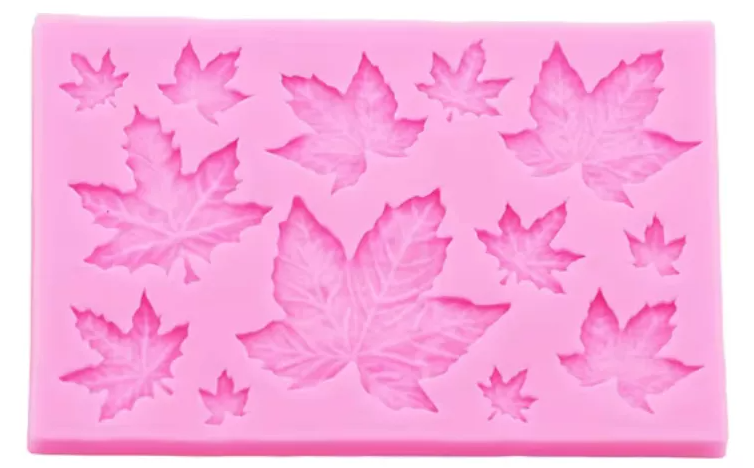 Molde Silicona Forma Hoja De Arce Decoración*